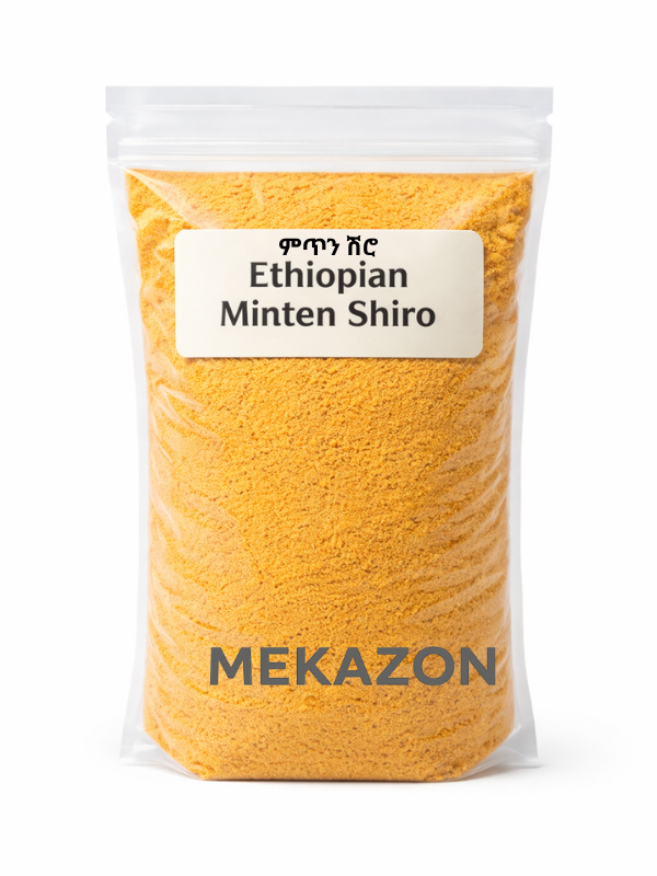 ግማሽ ኪሎ ምጥን ሽሮ Mitin Shero – Ethiopian Spiced Chickpea Flour MEKAZON MEKAZON