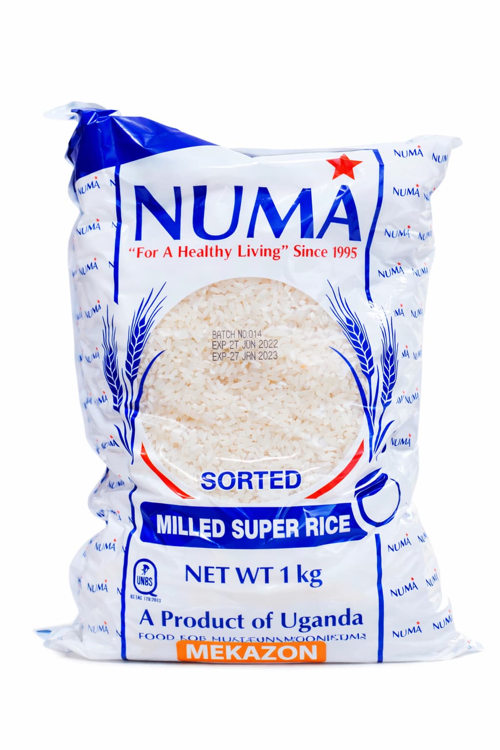 Numa Super Rice 1kg Uganda MEKAZON MEKAZON