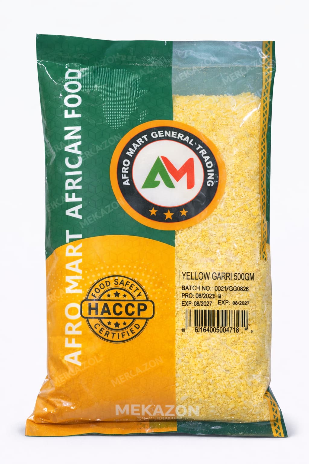 Yellow Garri (Cassava Grits) 500g – Nigerian Garri in UAE MEKAZON MEKAZON
