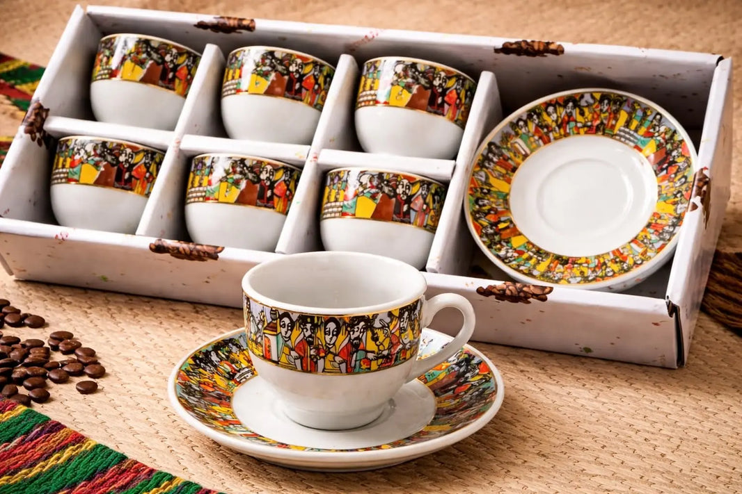 Authentic Ethiopian Coffee Ceremony Cups MEKAZON