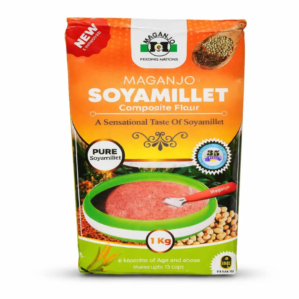 Maganjo Soya Millet Composite Flour 1kg – Authentic Ugandan Soya Millet MEKAZON