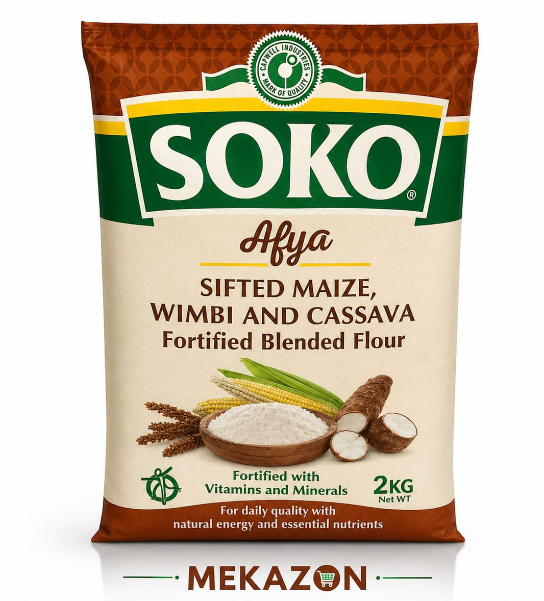 soko wimbi and cassava fortified blended flour 2kg