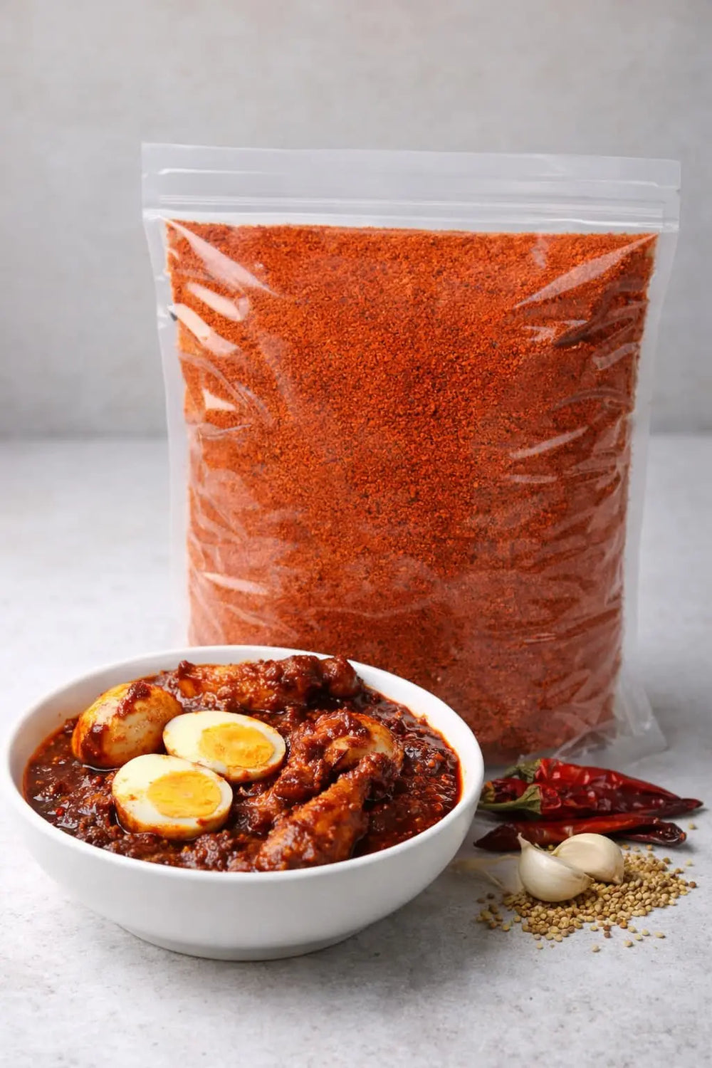 Buy Ethiopian Berbere spice powder packed in sealed bags for traditional East African cooking |Mekazon