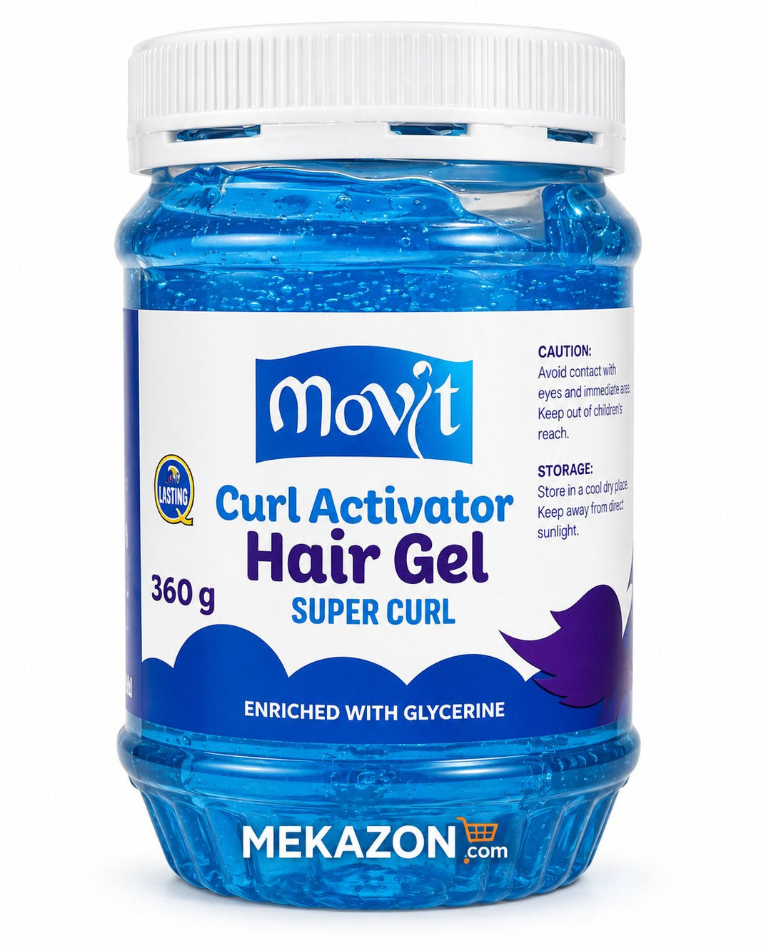Movit Curl Activator Hair Gel 360g Super Curl Enriched with Glycerine – Mekazon UAE