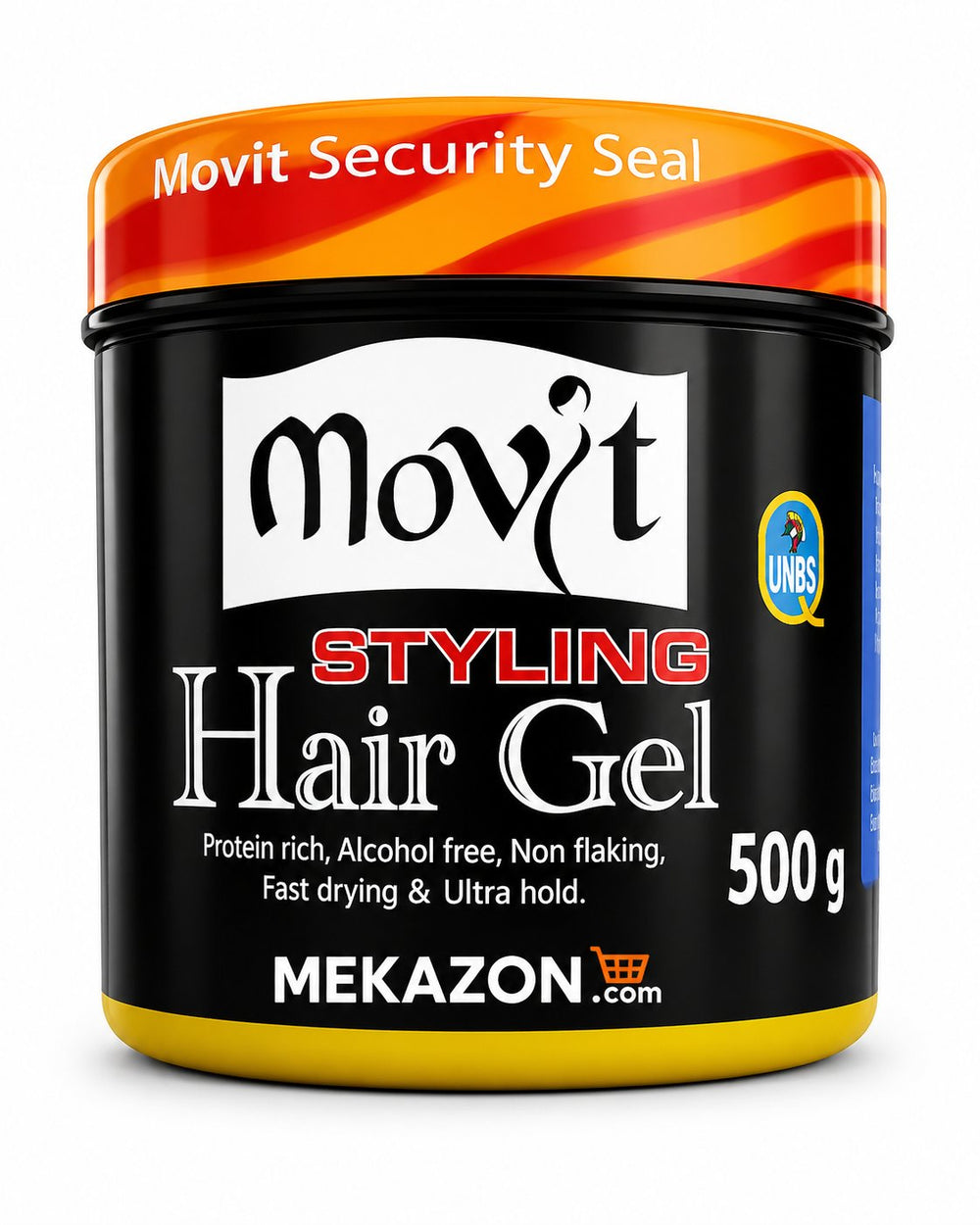 Movit Styling Hair Gel 500g Protein Rich Alcohol Free Ultra Hold Mekazon UAE