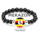 Uganda Flag Beaded Bracelet – Handmade Ugandan Wristband for Cultural Pride MEKAZON MEKAZON