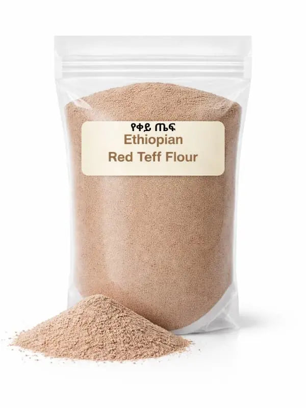 Ye’key Teff Duket የቀይ ጤፍ ዱቄት  – Ethiopian Red Teff Flour MEKAZON