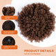 Synthetic Kinky Curly Bun Extension – Dark Brown Drawstring Updo MEKAZON MEKAZON
