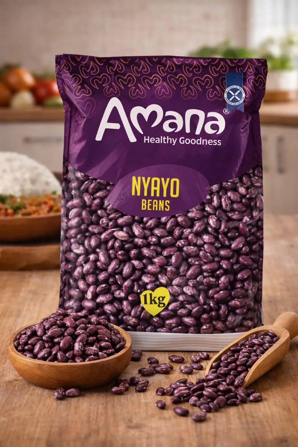 Buy Amana Nyayo Beans Red Kidney Beans 1kg Authentic Kenyan Groceries | Mekazon