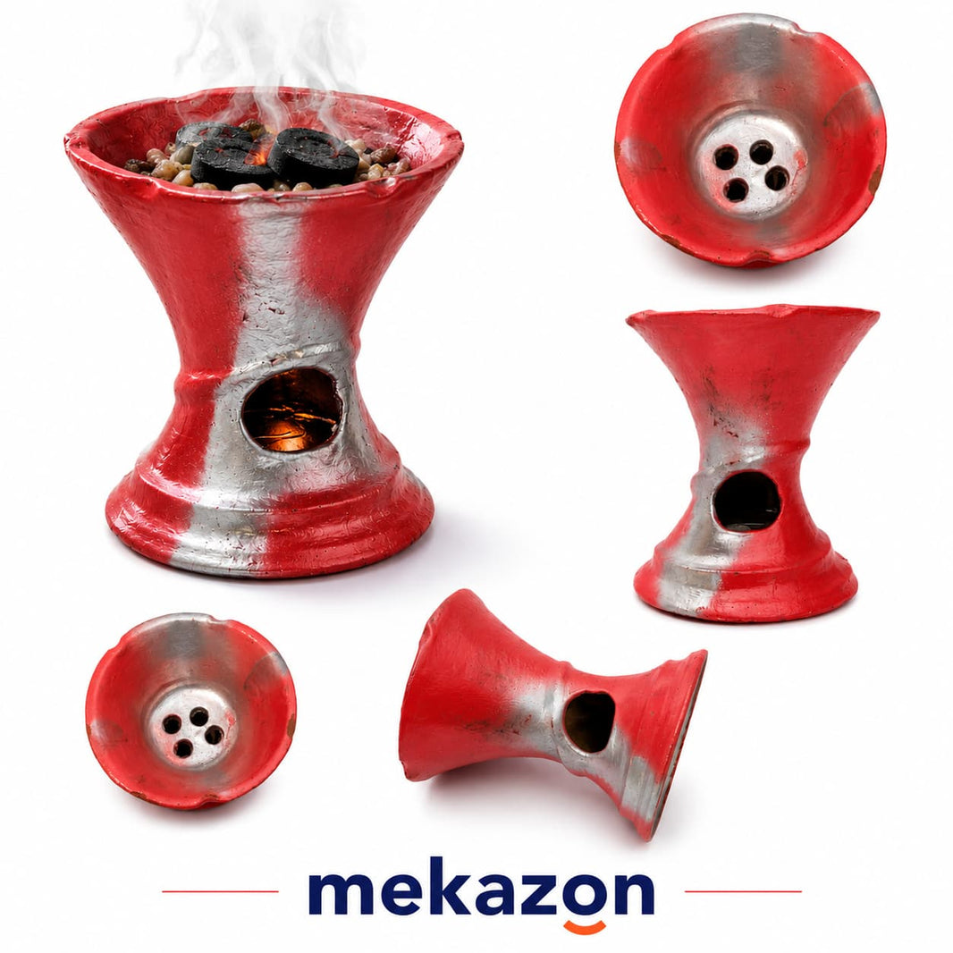 Large Etan Machesha (≈20cm) – Traditional Ethiopian Clay Frankincense Burner | Mekazon UAE