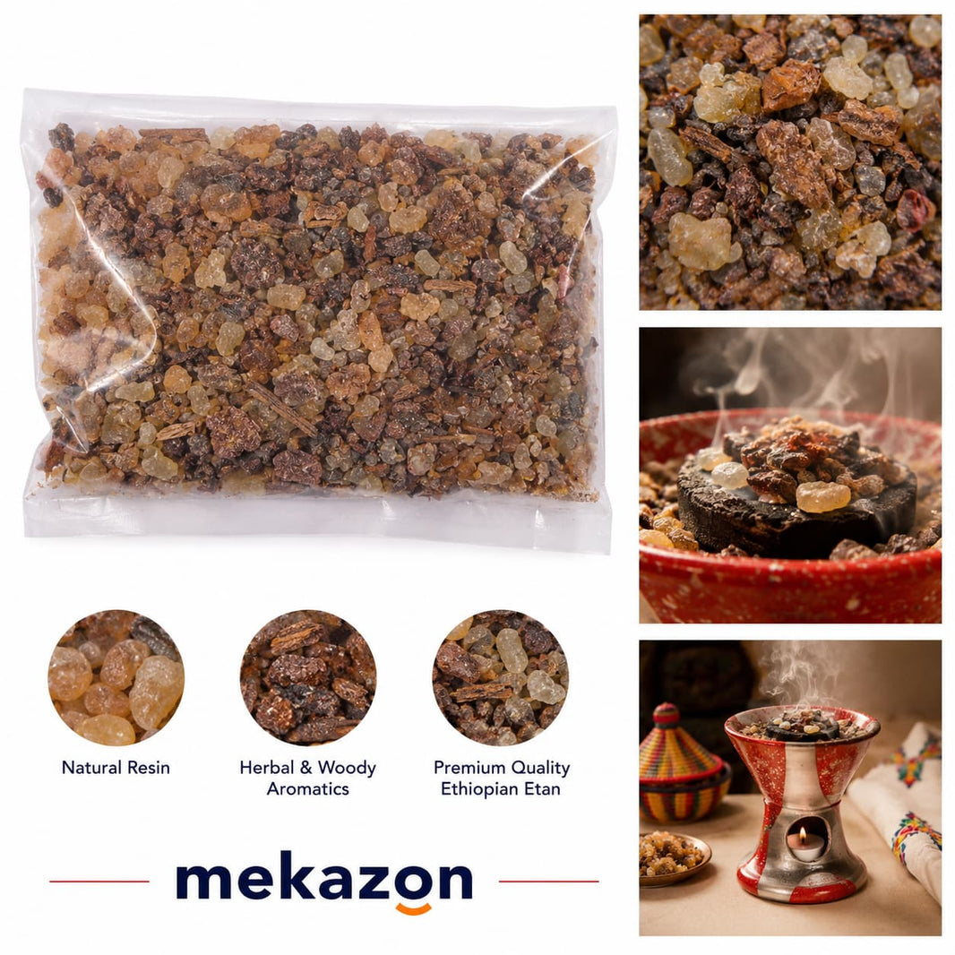 ዕጣን Ethiopian Frankincense (Etan) 50g – Natural Incense Resin for Burning | Mekazon UAE