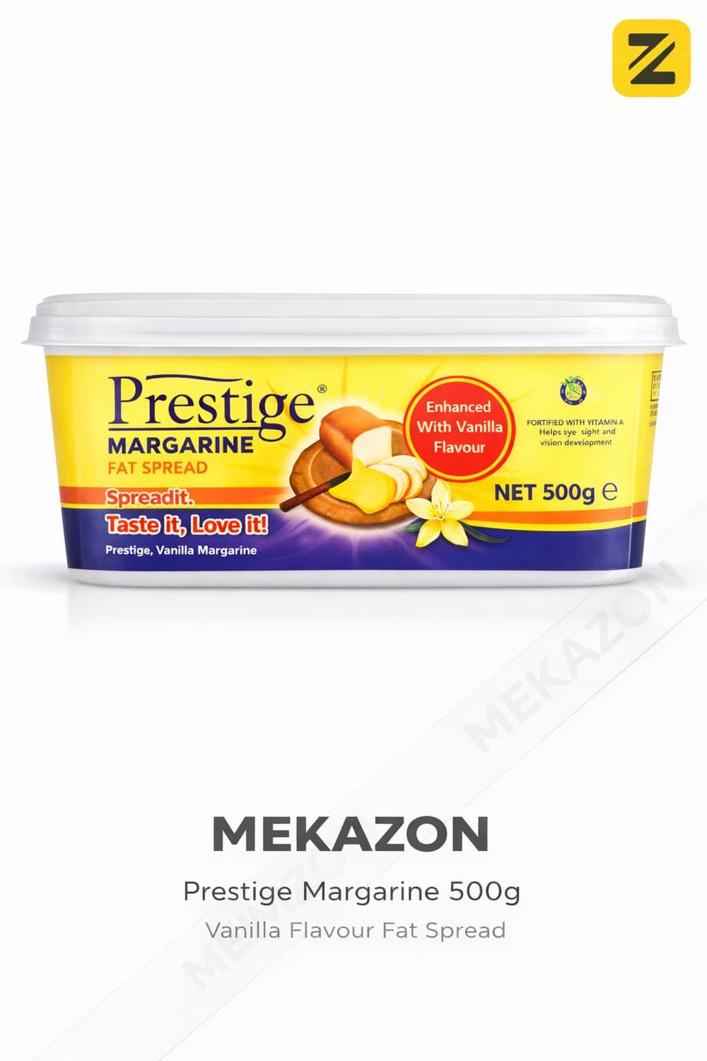 Prestige Margarine Vanilla Spread 500g – Smooth & Rich Baking Margarine MEKAZON MEKAZON