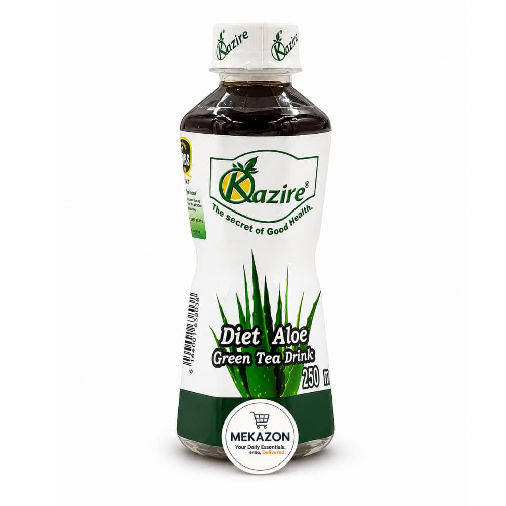 Kazire Diet Aloe Green Tea Drink 250ml – Herbal Refreshing Beverage | Mekazon UAE
