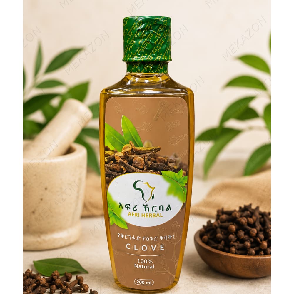 Mekazon Afri Herbal Clove Hair Oil – Natural Herbal Oil for Stronger, Healthier Hair | 200ml