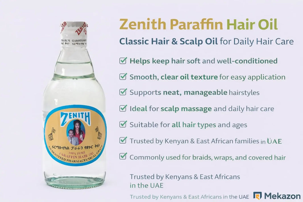 Zenith Paraffin Hair Oil clear bottle for daily hair care